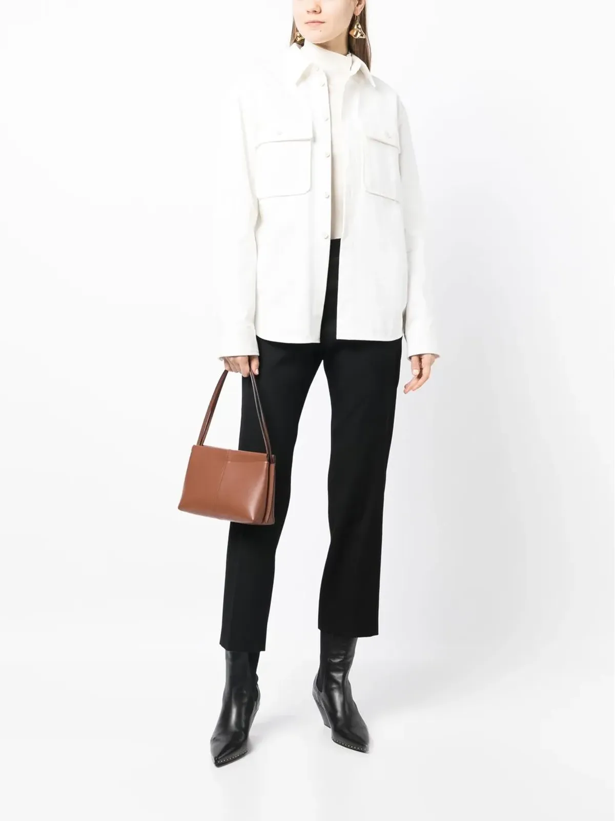 Jil Sander クロップド テーラードパンツ（ブラック） - 画像2