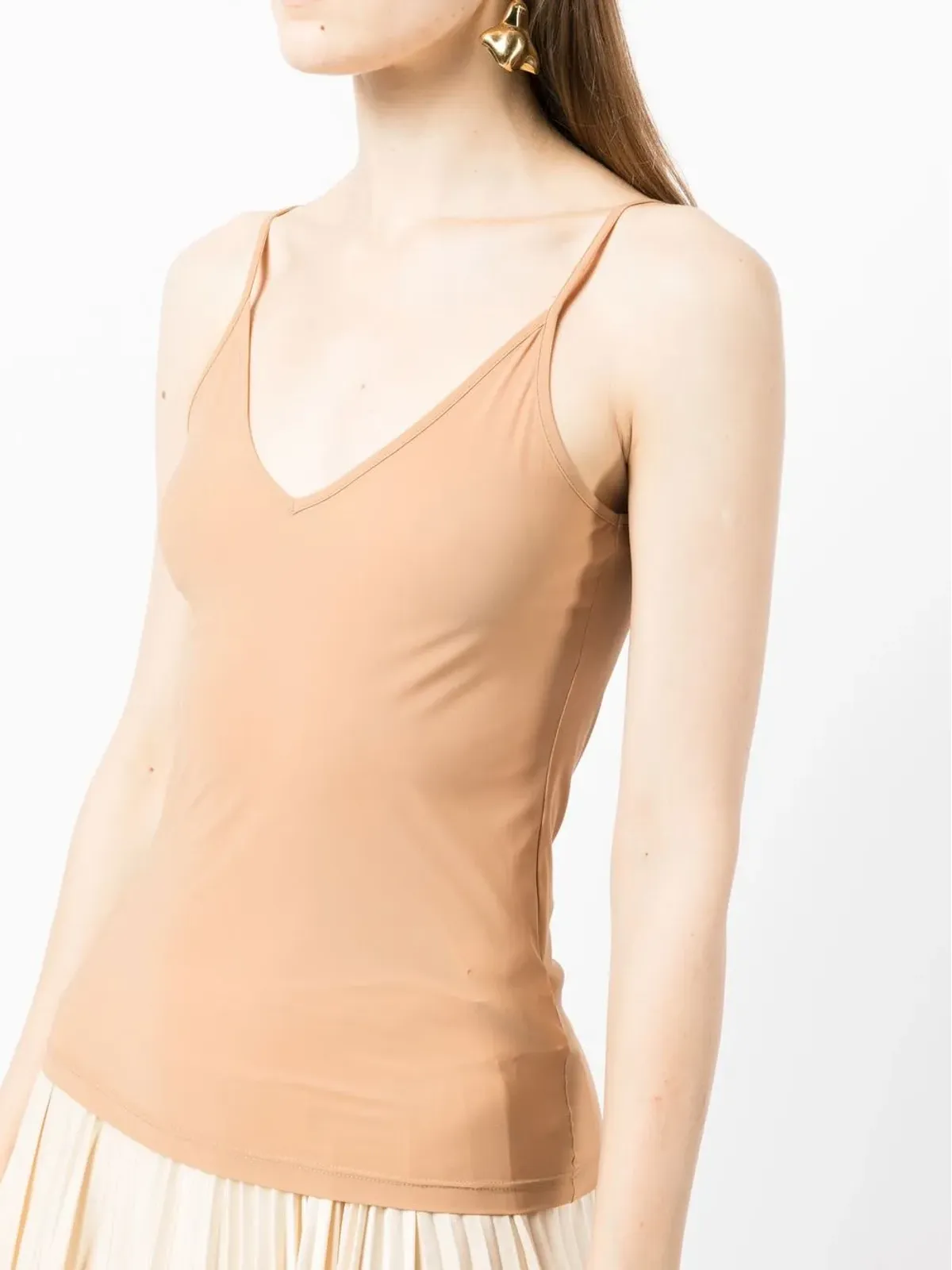 Jil Sander Vネック ノースリーブトップ - 画像5