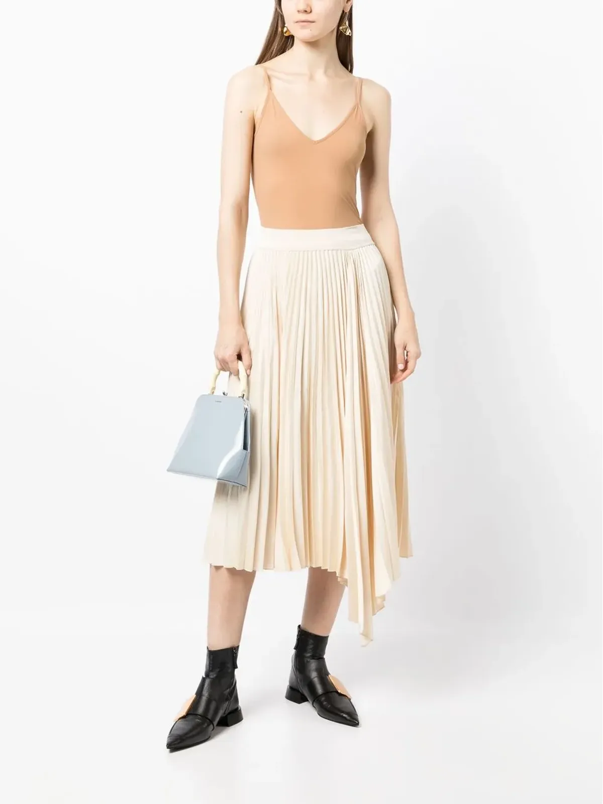 Jil Sander Vネック ノースリーブトップ - 画像2