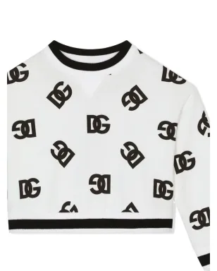 Dolce & Gabbana Kids DGロゴ丸首スウェット - サムネイル3