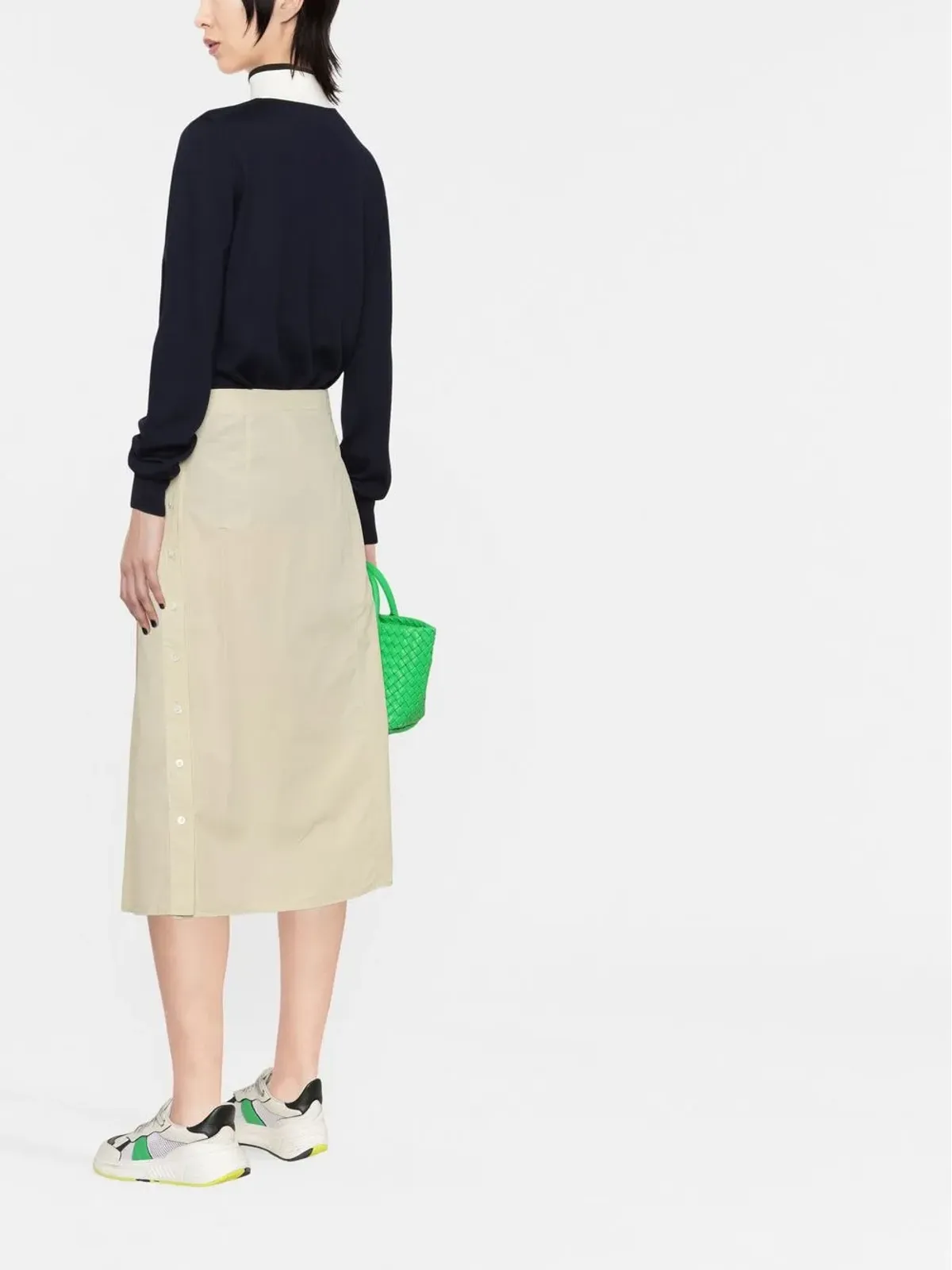 Jil Sander コントラストネックの長袖ジャンパー - ブルー - 画像2