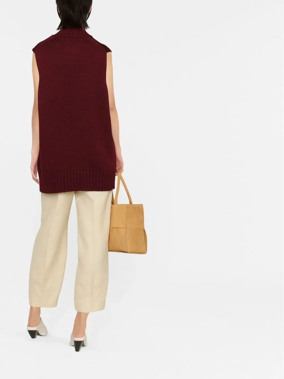 Jil Sander ニットハイネックベスト - 画像4