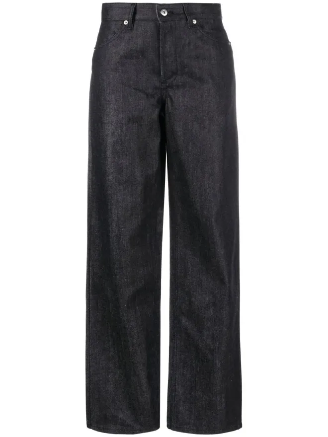 Jil Sander Jil Sander ハイウェストストレートジーンズ - Blueの商品画像