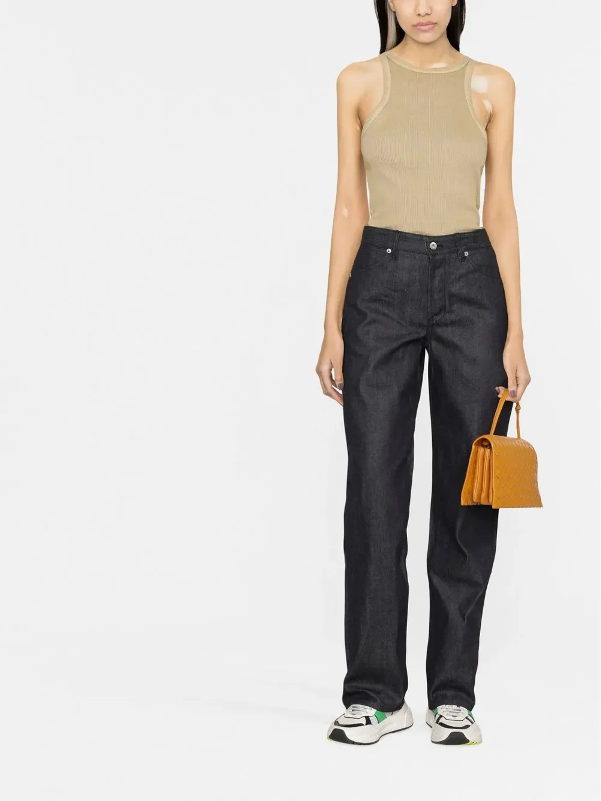 Jil Sander ハイウェストストレートジーンズ - Blue - 画像2