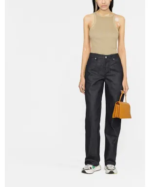 Jil Sander ハイウェストストレートジーンズ - Blue - サムネイル2
