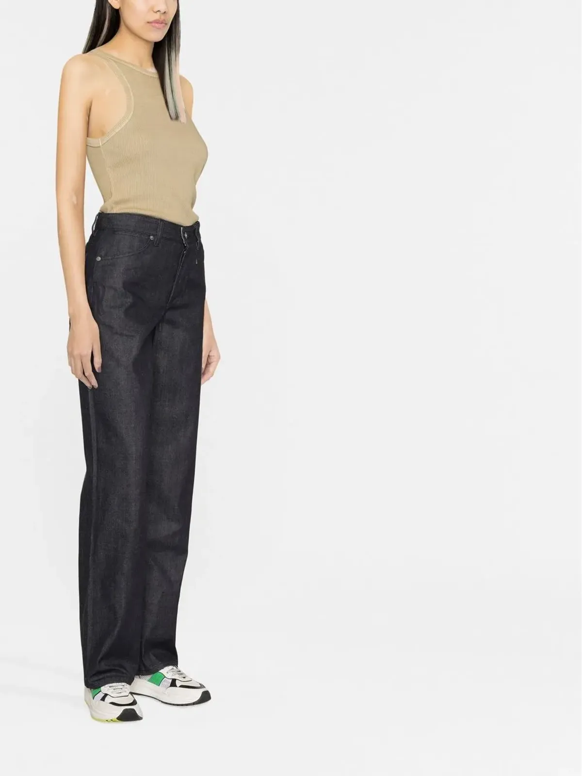 Jil Sander ハイウェストストレートジーンズ - Blue - 画像3