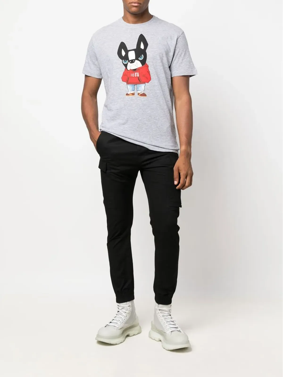 DSQUARED2 カートゥーンプリント半袖Tシャツ - 画像2