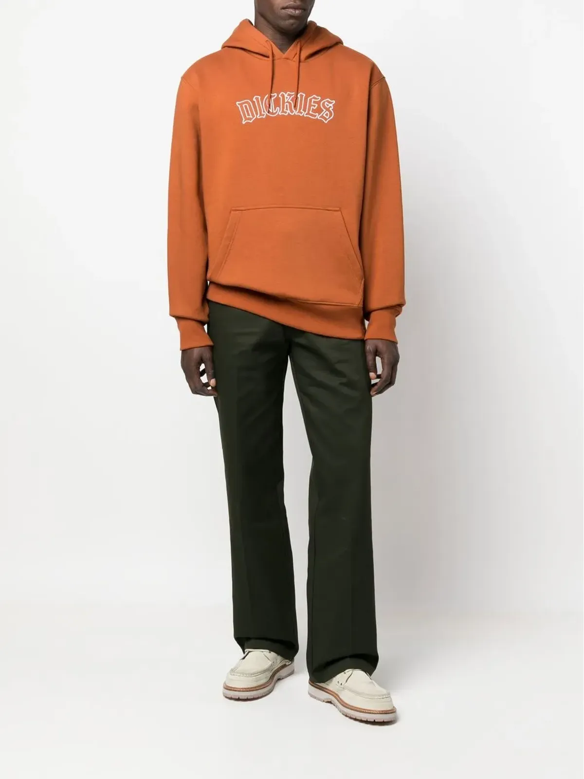 Dickies Construct オリーブグリーンのストレートレッグ テーラードパンツ - 画像2