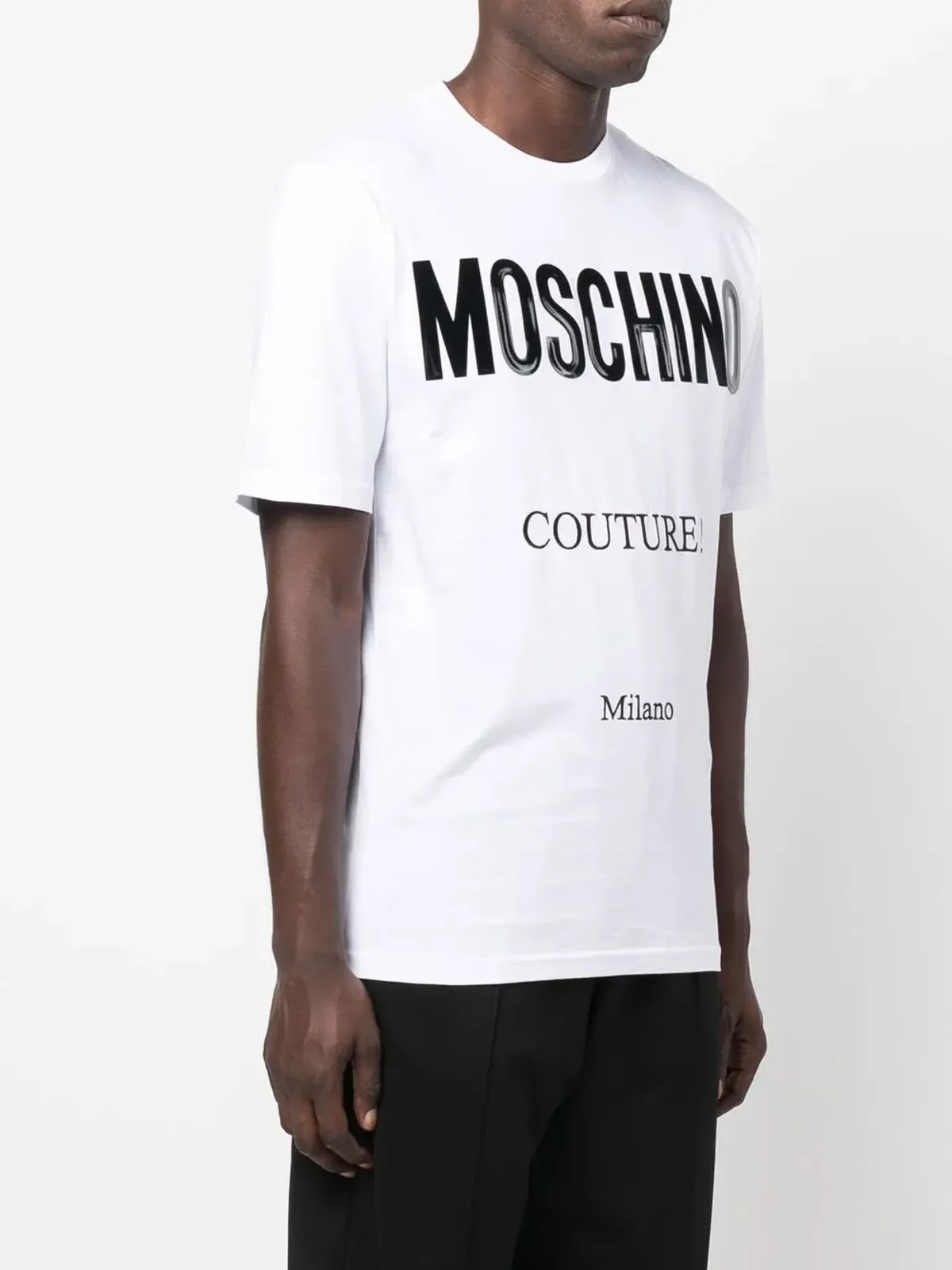 Moschino ロゴプリント入りオーガニックコットンTシャツ - 画像3