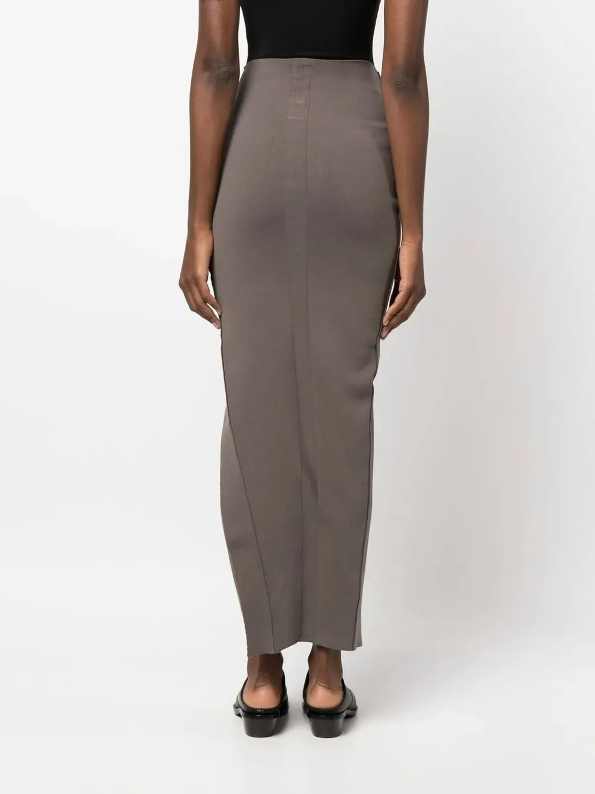 Rick Owens アシンメトリック ミディ丈スカート - 画像4
