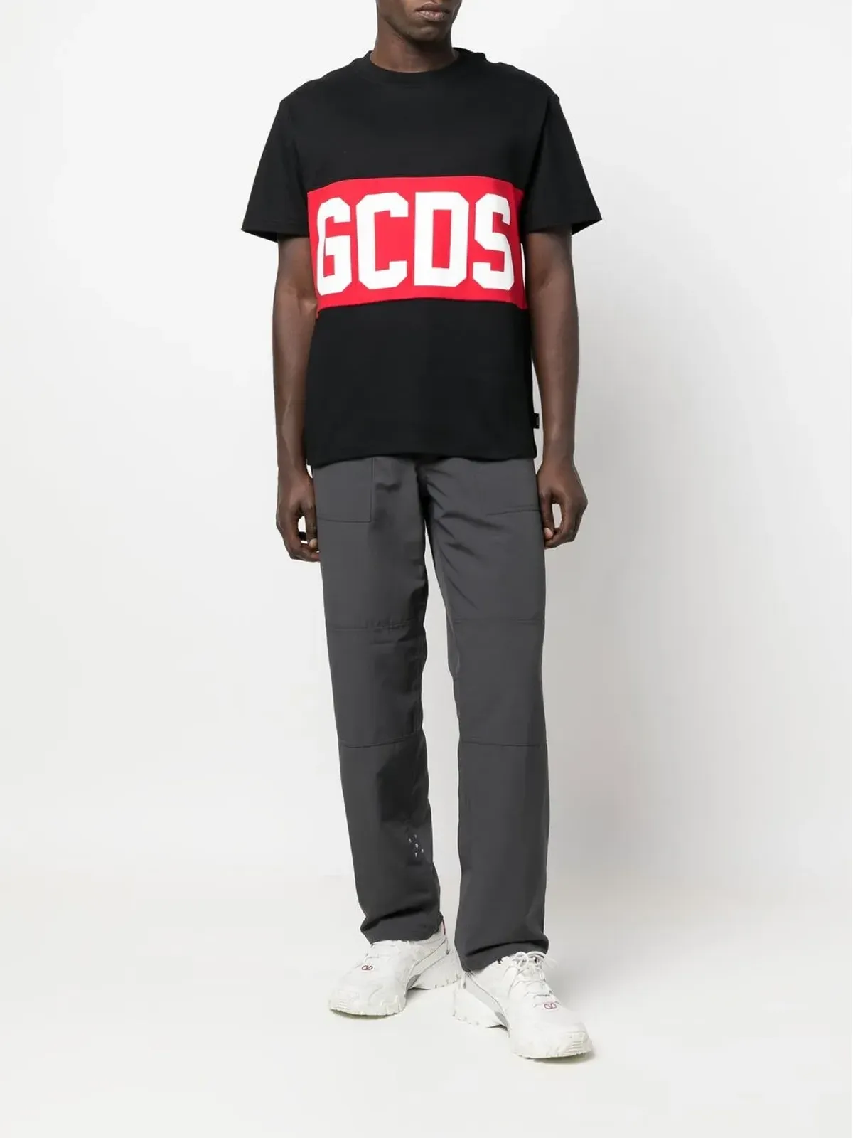GCDS バンド ロゴプリント Tシャツ - 画像2
