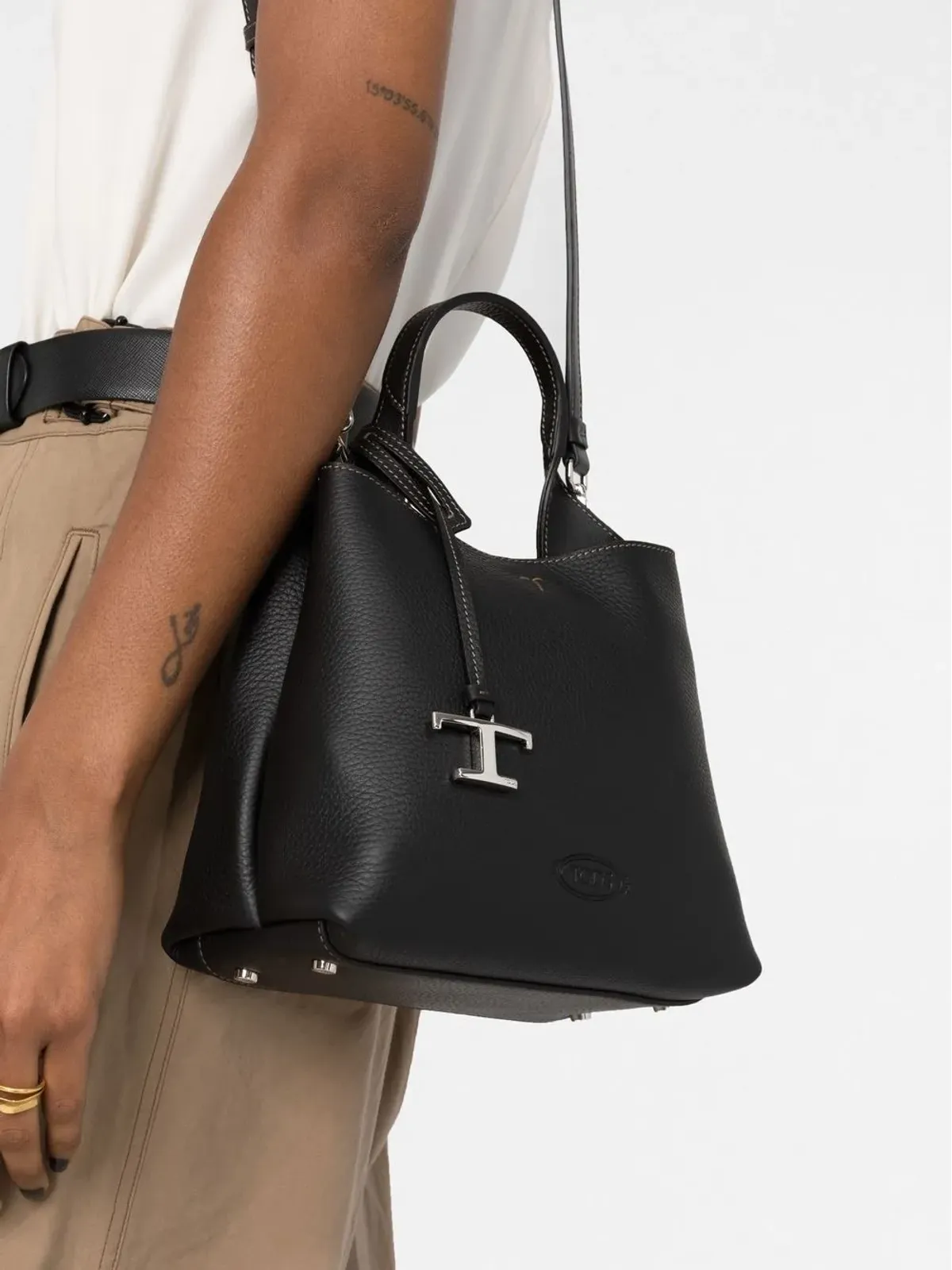 Tod's タイムレス レザートートバッグ - 画像3