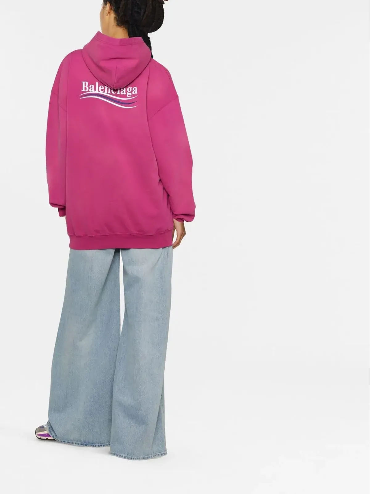 Balenciaga 刺繍ロゴフーディー - 画像3
