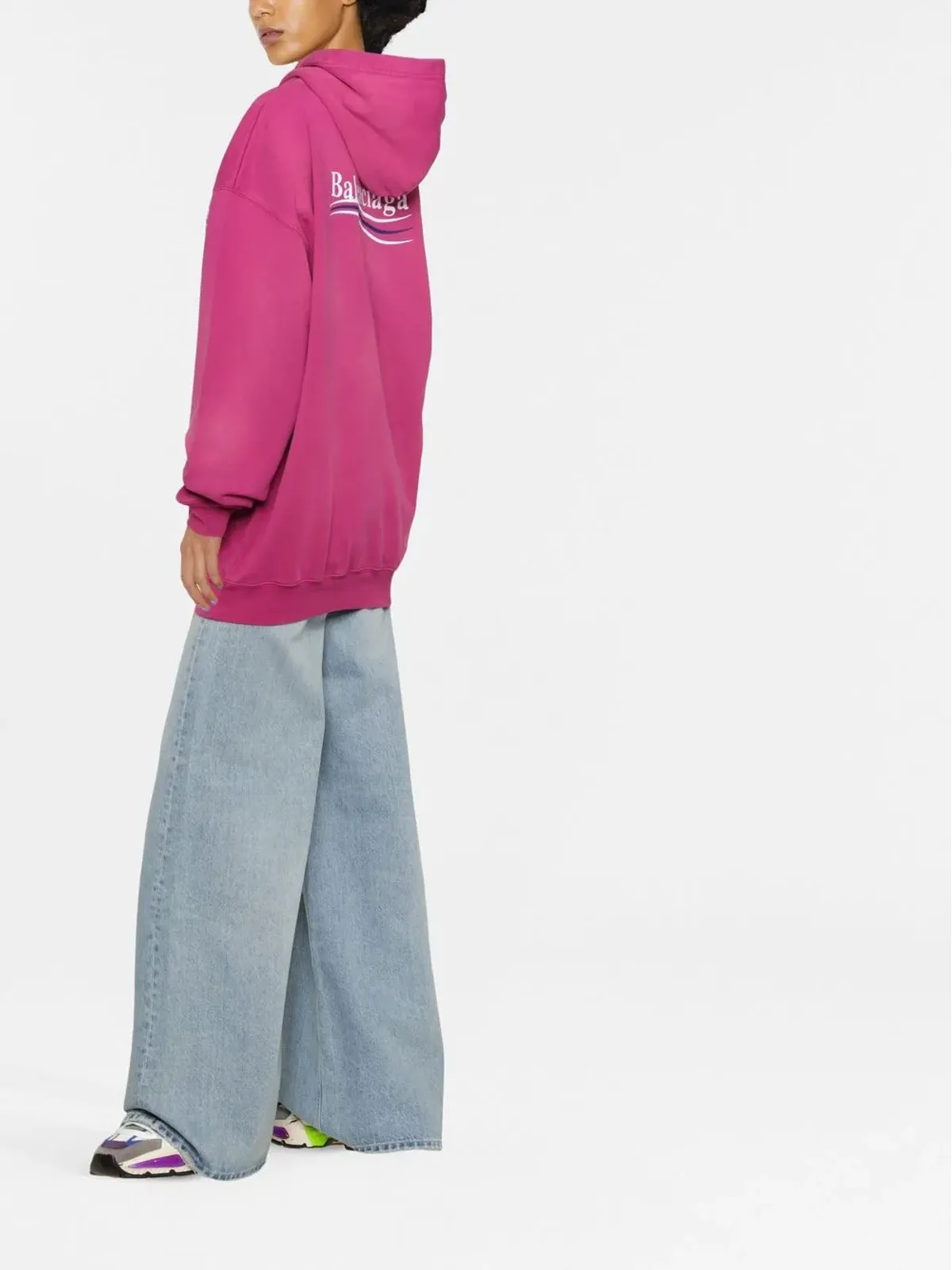 Balenciaga 刺繍ロゴフーディー - 画像4