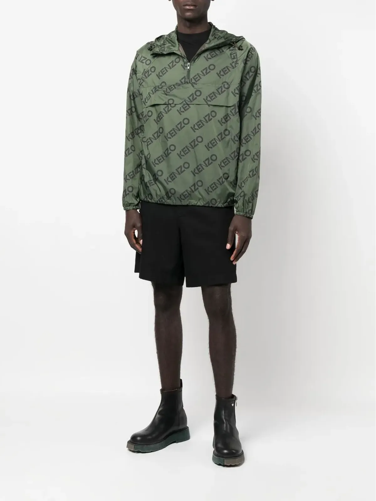 Kenzo ロゴプリント フード付きジャケット - 画像2