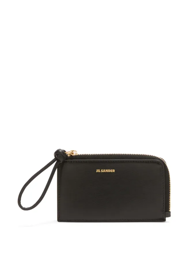 Jil Sander Jil Sander ロゴ文字入りレザーウォレット - ブラックの商品画像