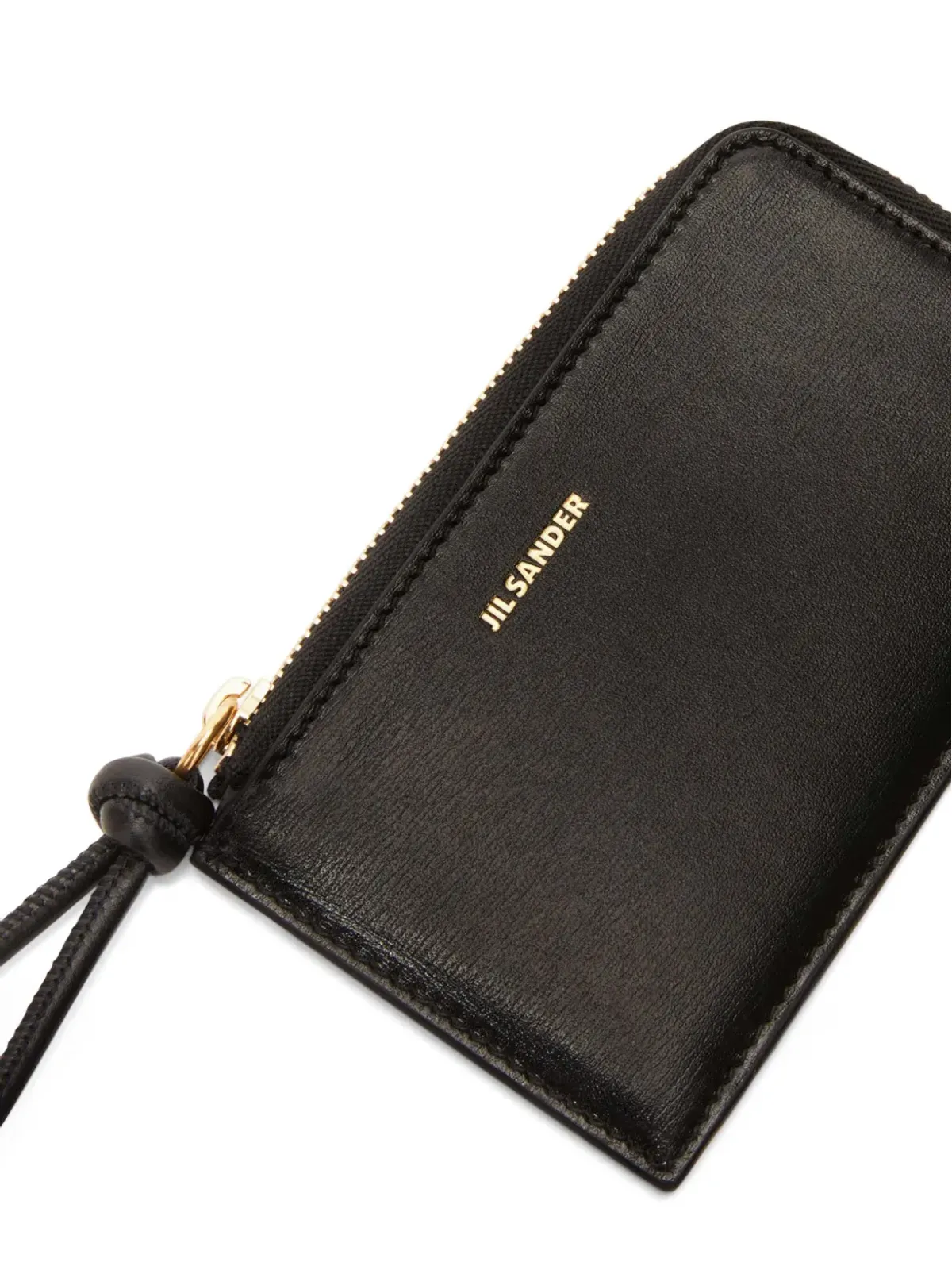 Jil Sander ロゴ文字入りレザーウォレット - ブラック - 画像4