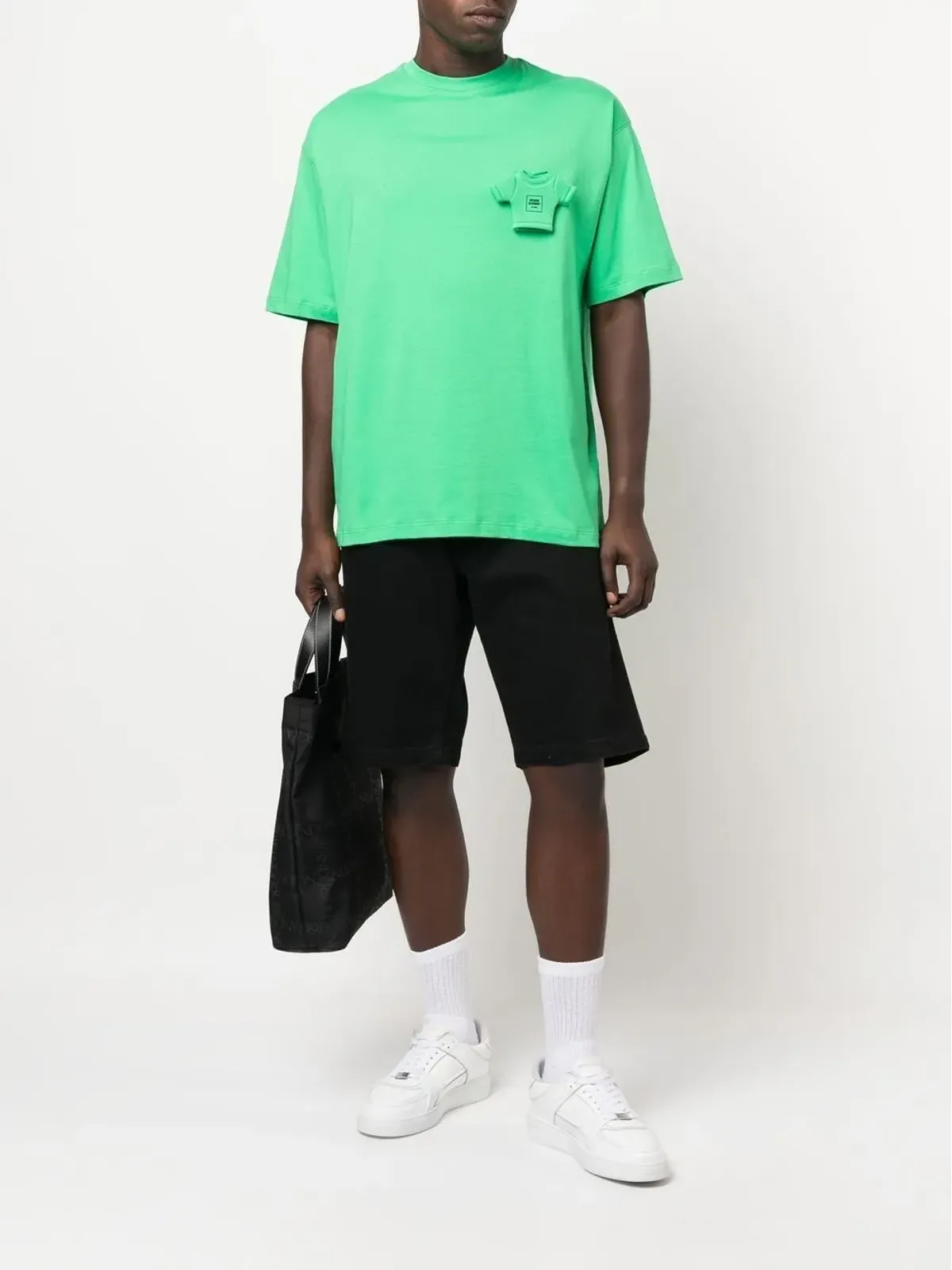 Opening Ceremony ミニチュア ボックスロゴ パッチ コットン Tシャツ - 画像2