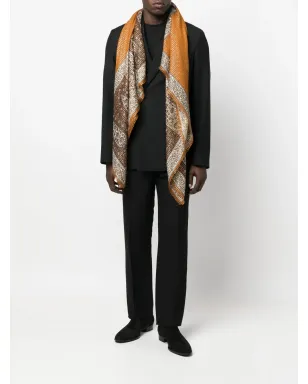 Saint Laurent Pre-Owned 1970年代 ペイズリー柄スカーフ - オレンジ - サムネイル2