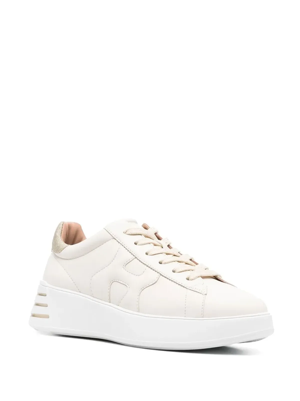Hogan グリッターディテール レザー スニーカー - Neutrals - 画像2