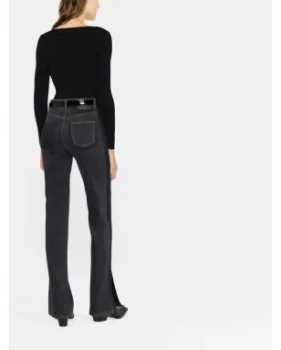 Alexander McQueen ロゴパッチ ブーツカットジーンズ - Black - サムネイル3