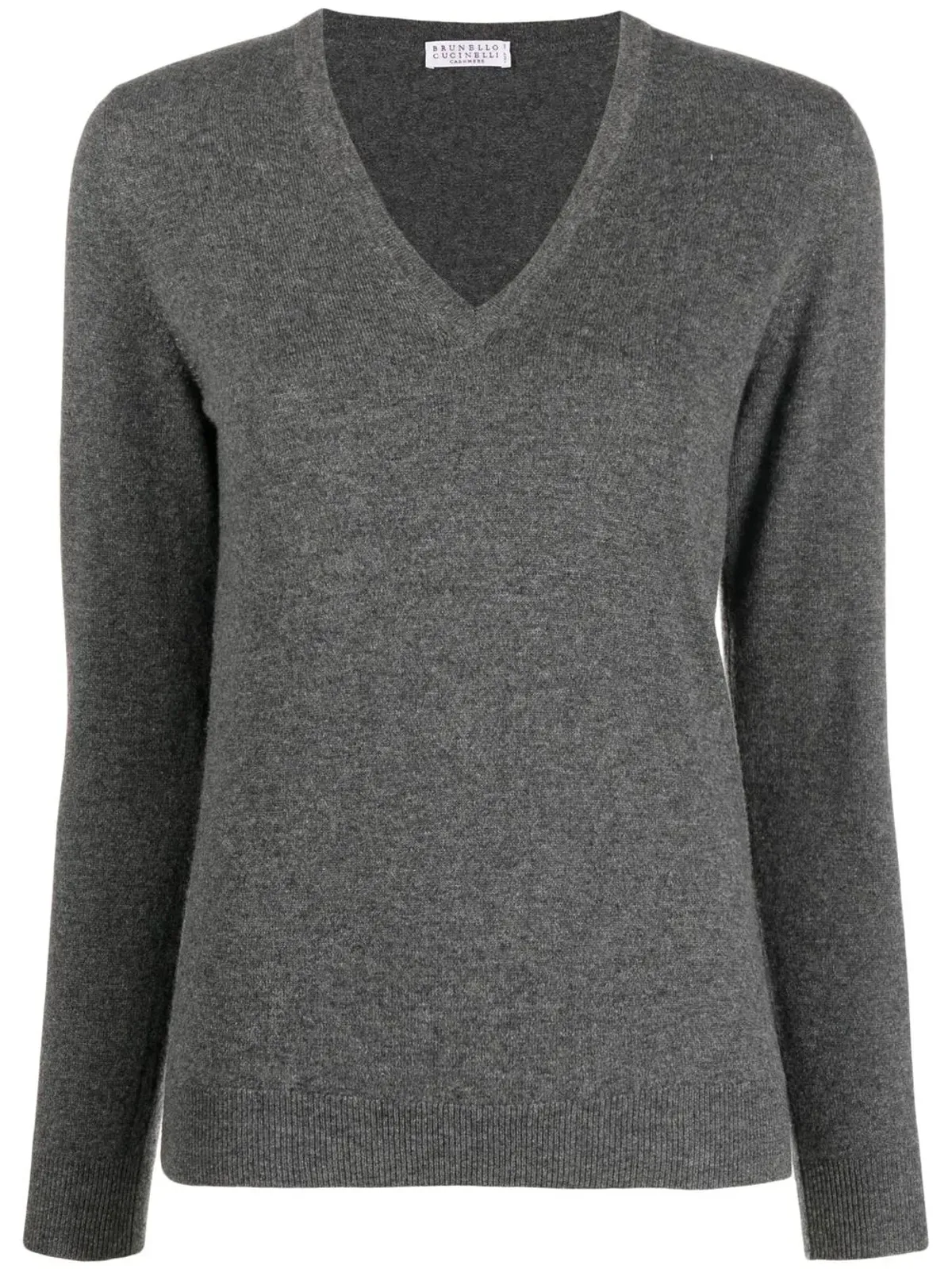 Brunello Cucinelli Vネック カシミヤ セーター - 画像1