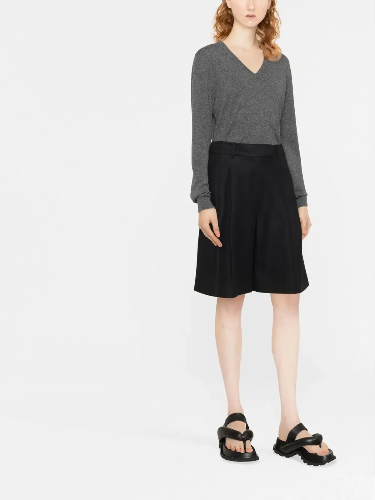 Brunello Cucinelli Vネック カシミヤ セーター - 画像2