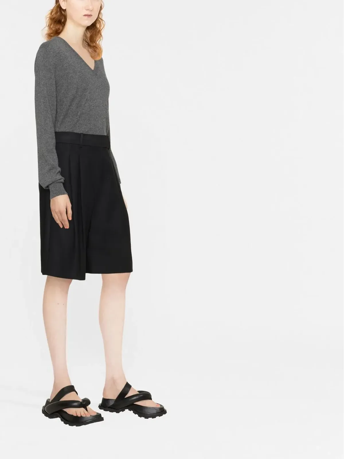 Brunello Cucinelli Vネック カシミヤ セーター - 画像3