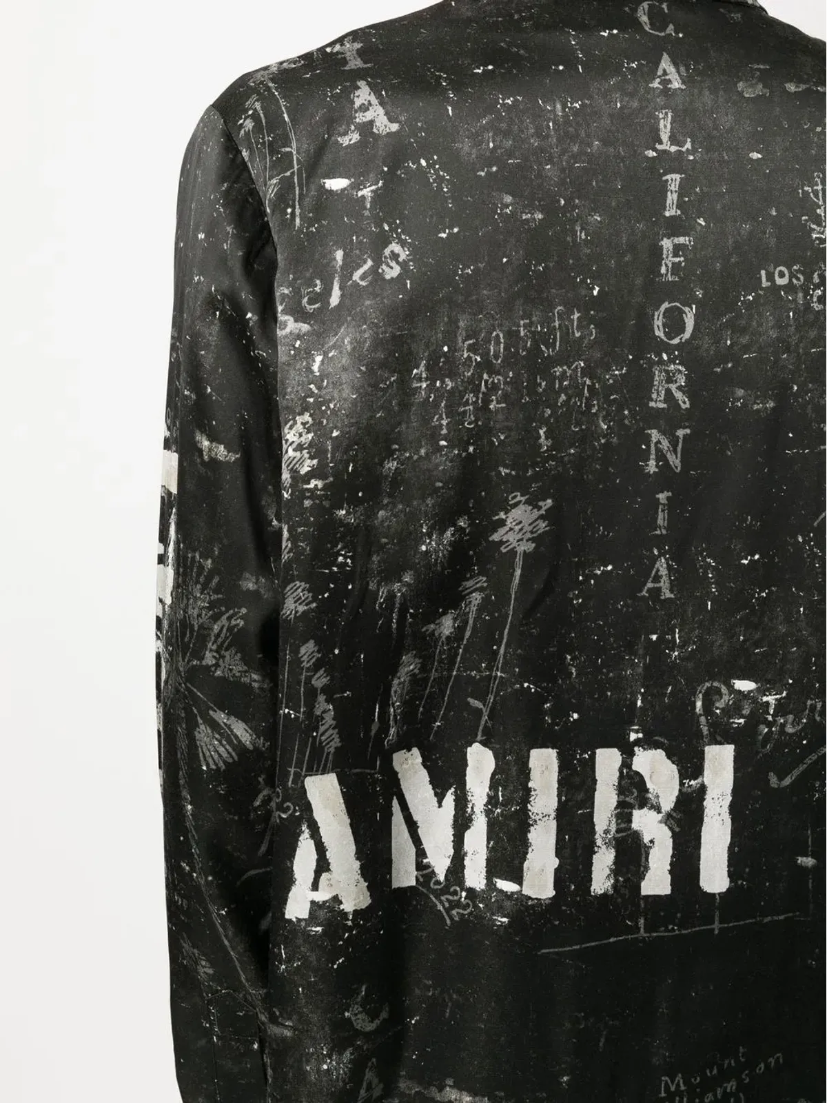 AMIRI ロゴプリント サテンシャツ - 画像5