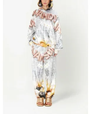 JW Anderson ロゴプリント長袖パーカー イエロー - サムネイル2