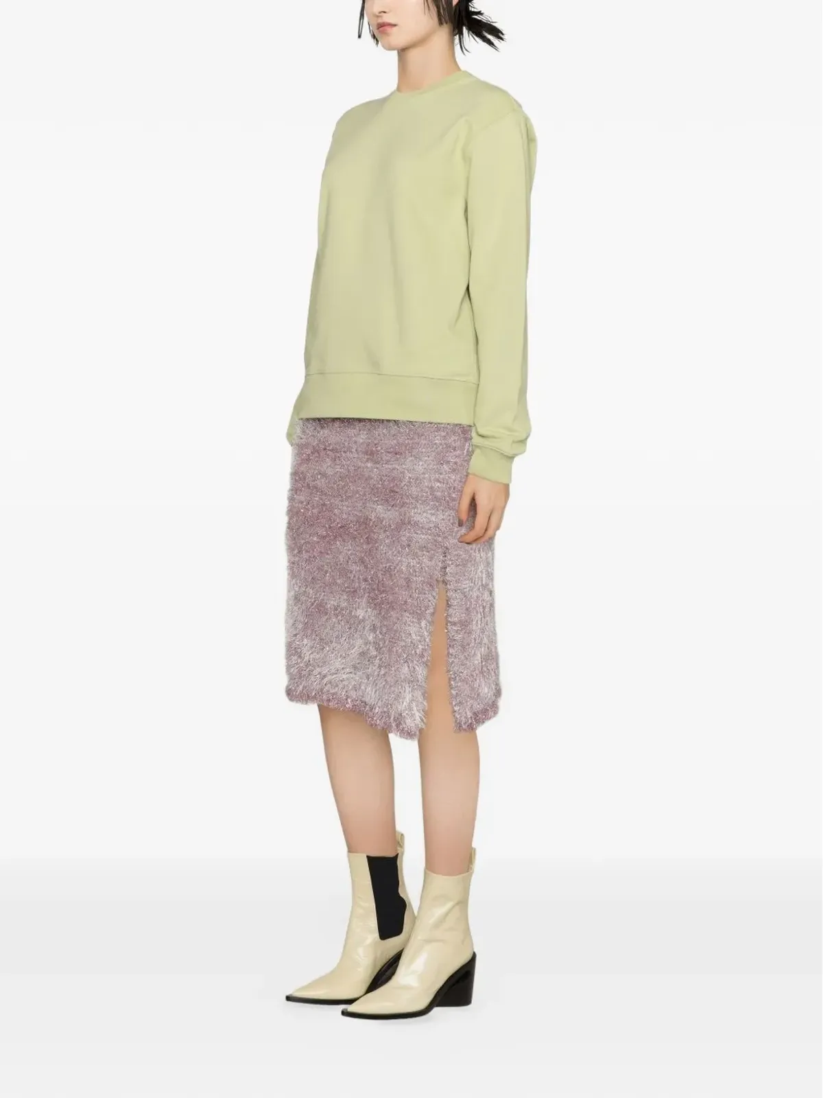 JW Anderson テクスチャード ミディ スカート - 画像2