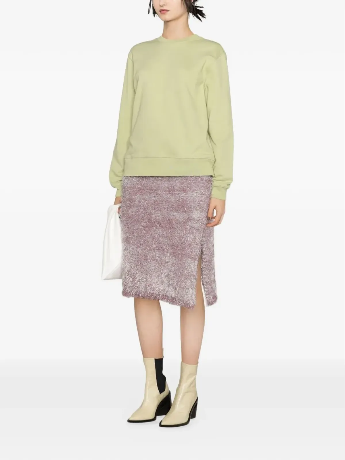 JW Anderson テクスチャード ミディ スカート - 画像3