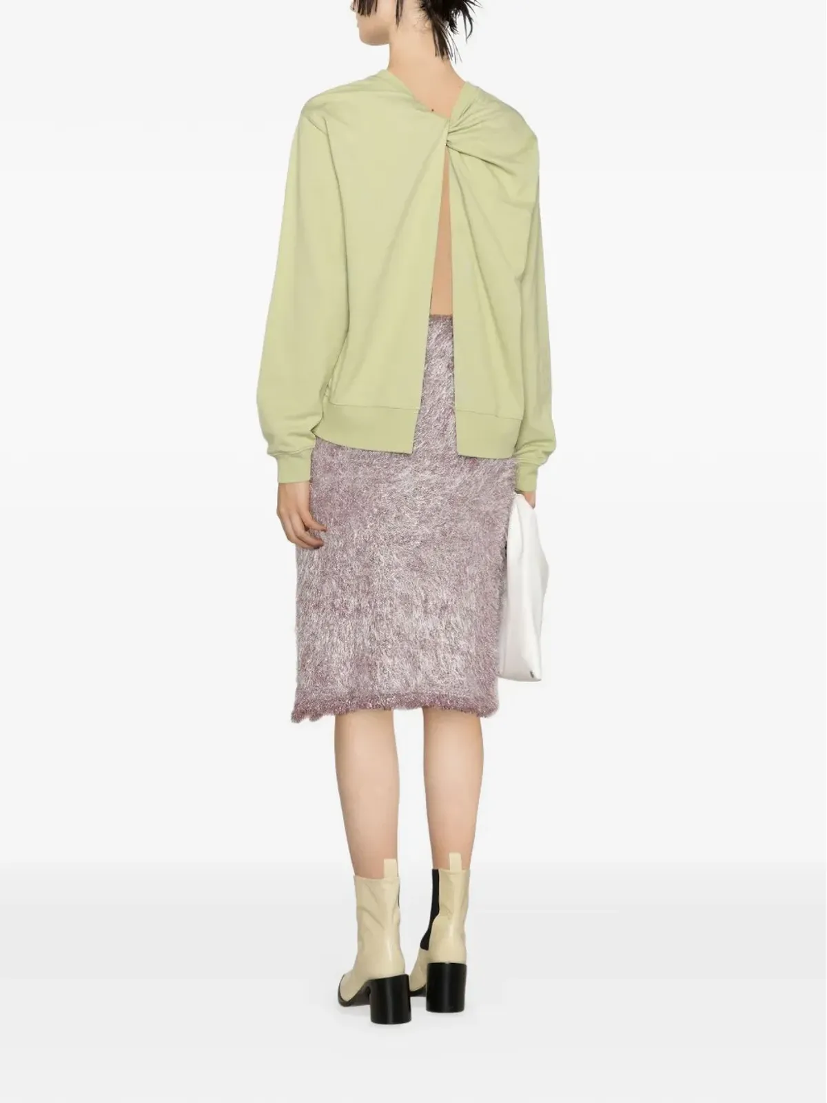 JW Anderson テクスチャード ミディ スカート - 画像4