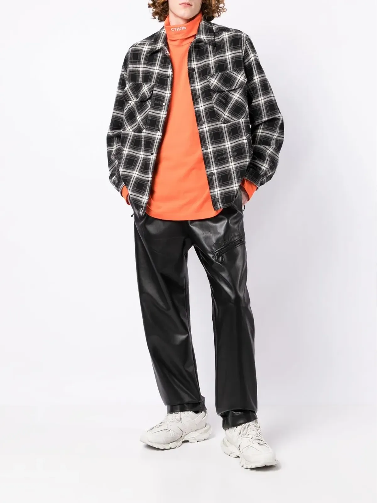Heron Preston ロゴディテール ロールネック ジャンパー - 画像2