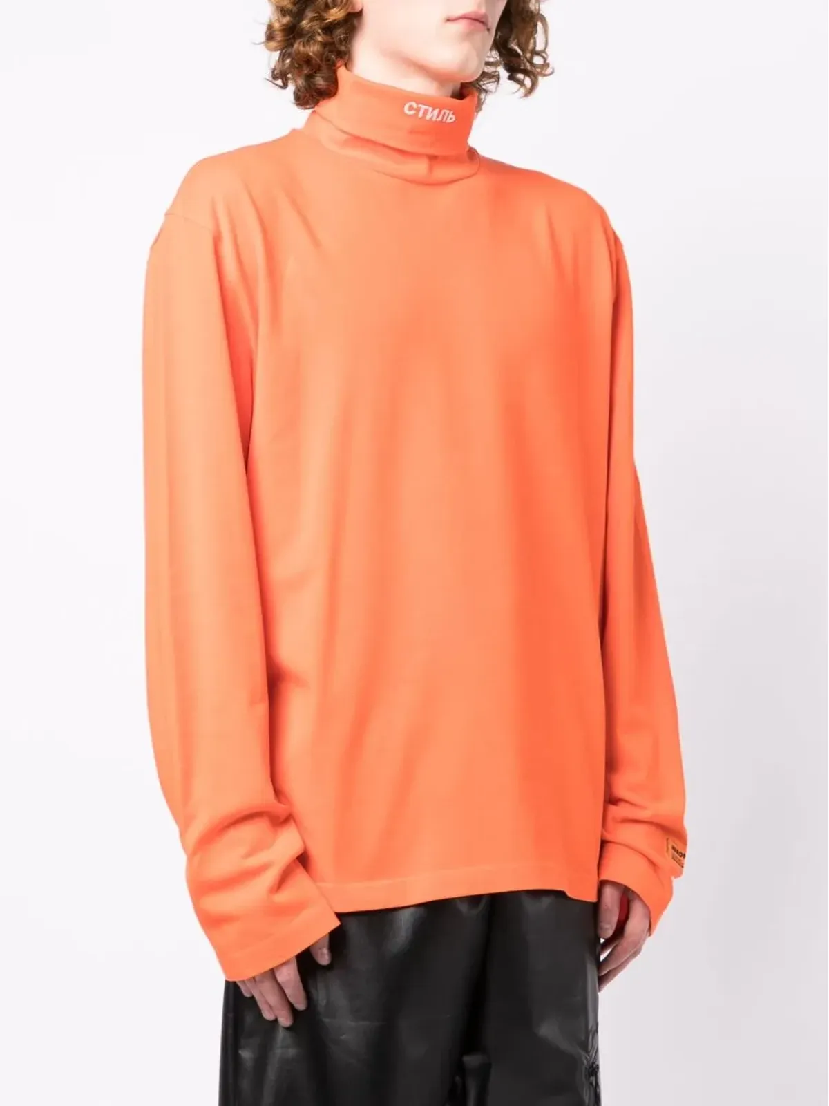 Heron Preston ロゴディテール ロールネック ジャンパー - 画像3