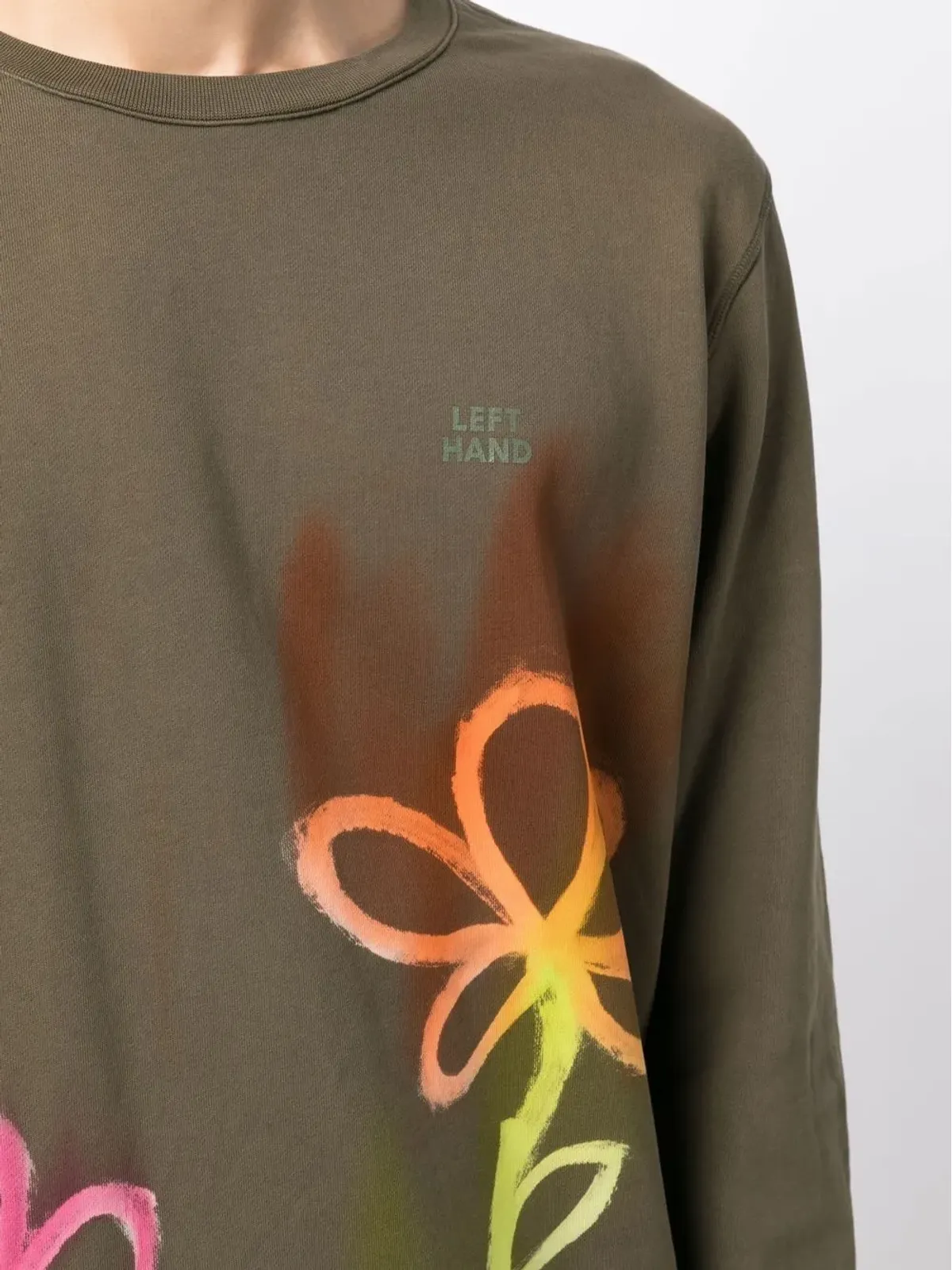 Stain Shade グラフィックプリント長袖Tシャツ - 画像5