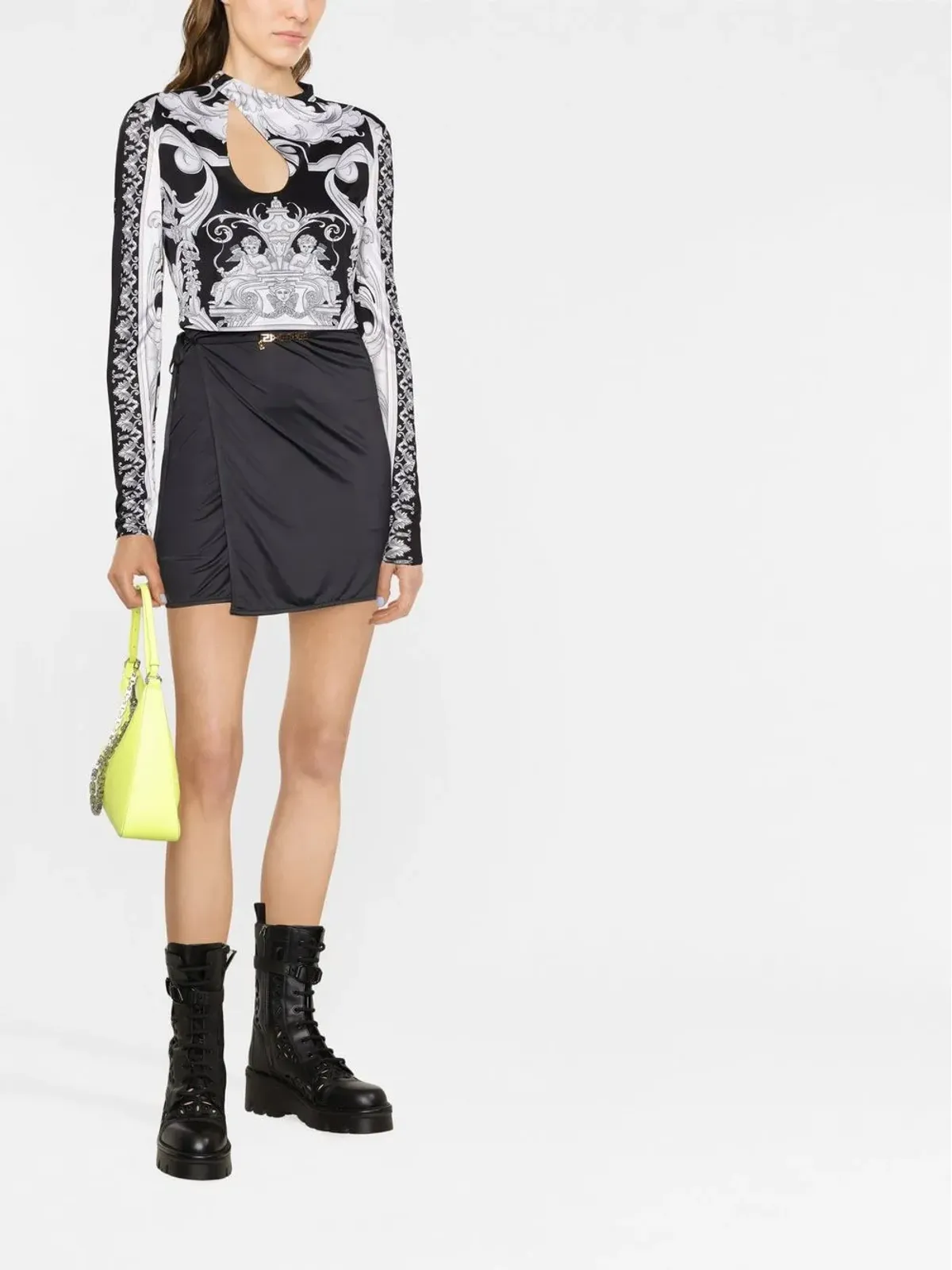 Versace バロッコ柄クロップトップ - 画像2