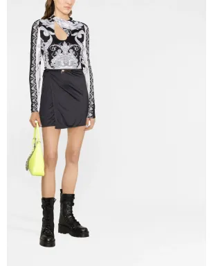Versace バロッコ柄クロップトップ - サムネイル2