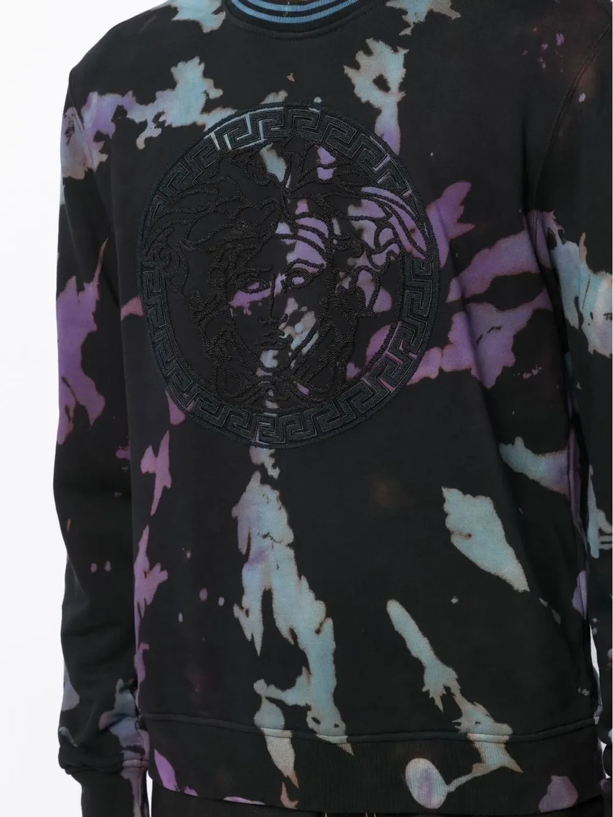 Stain Shade ロゴ入りタイダイ柄スウェットシャツ - 画像5