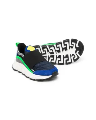 Versace Kids カラーブロックのスリップオンスニーカー - サムネイル2