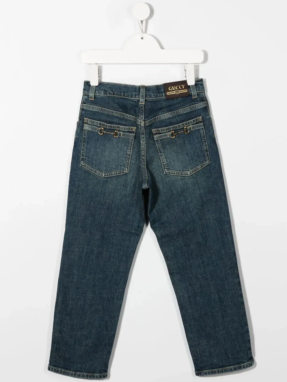Gucci Kids Horsebitストレートジーンズ - 画像2