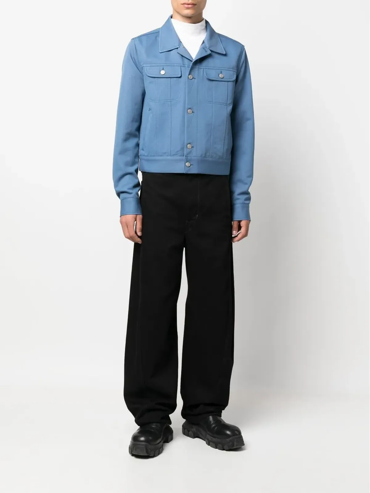 MM6 Maison Margiela ボタンダウンデニムジャケット - 画像2