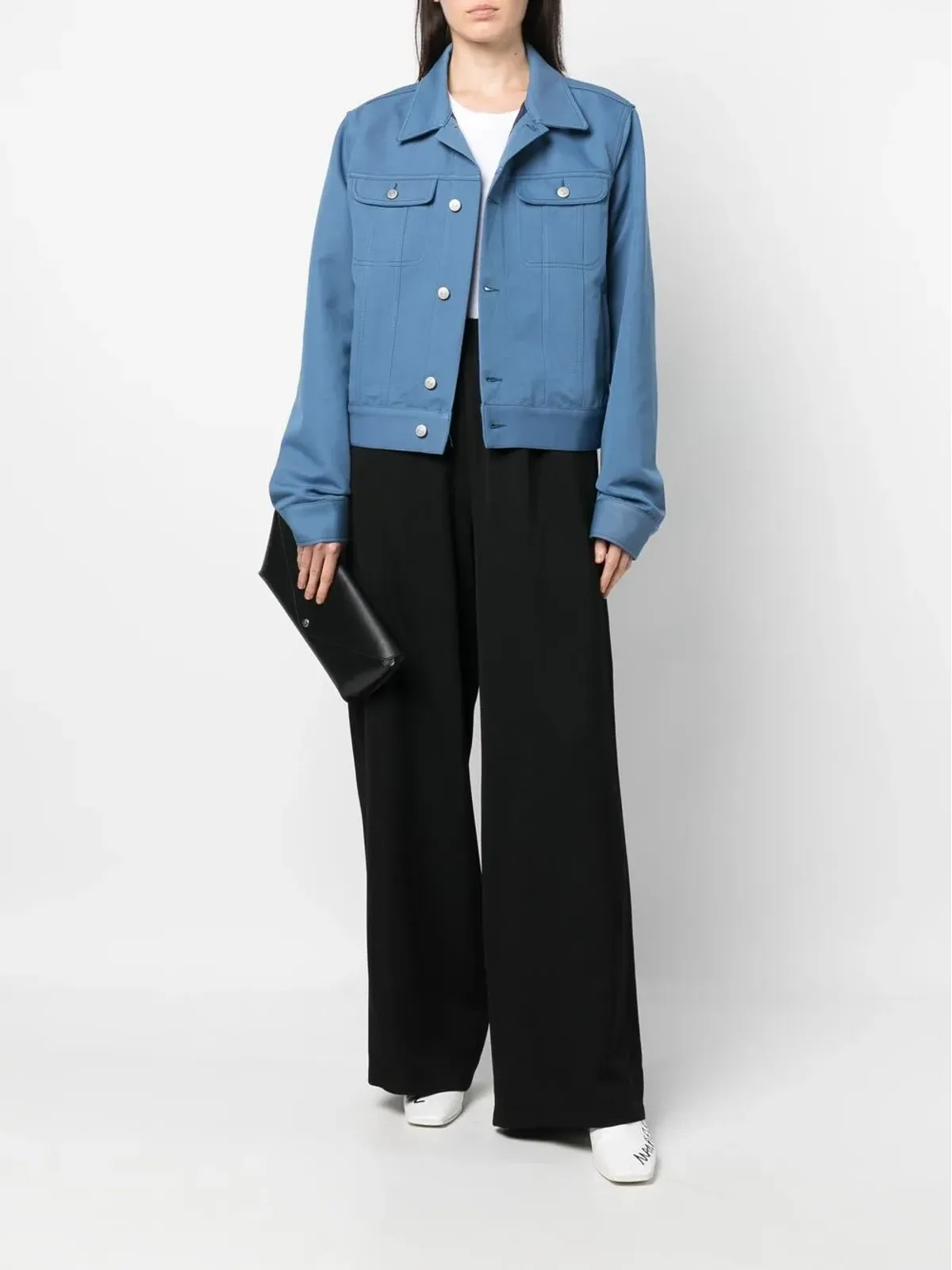 MM6 Maison Margiela ボタンダウンデニムジャケット - 画像3
