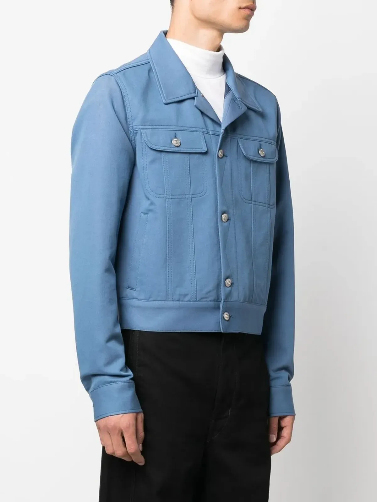 MM6 Maison Margiela ボタンダウンデニムジャケット - 画像4