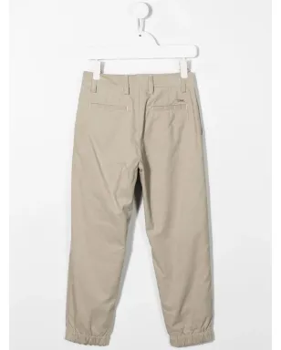 Emporio Armani Kids 裾絞りチノパンツ - ベージュ - サムネイル2
