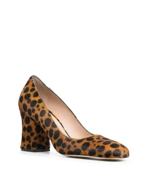Stuart Weitzman Curveblock レオパード柄パンプス - サムネイル2