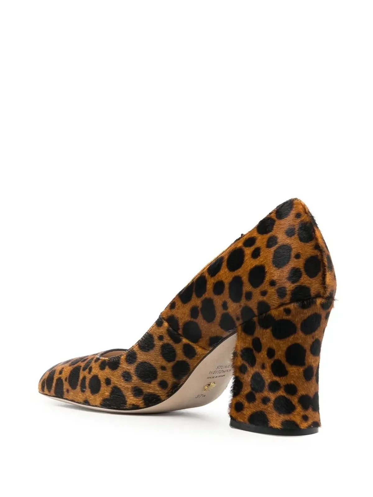 Stuart Weitzman Curveblock レオパード柄パンプス - 画像3
