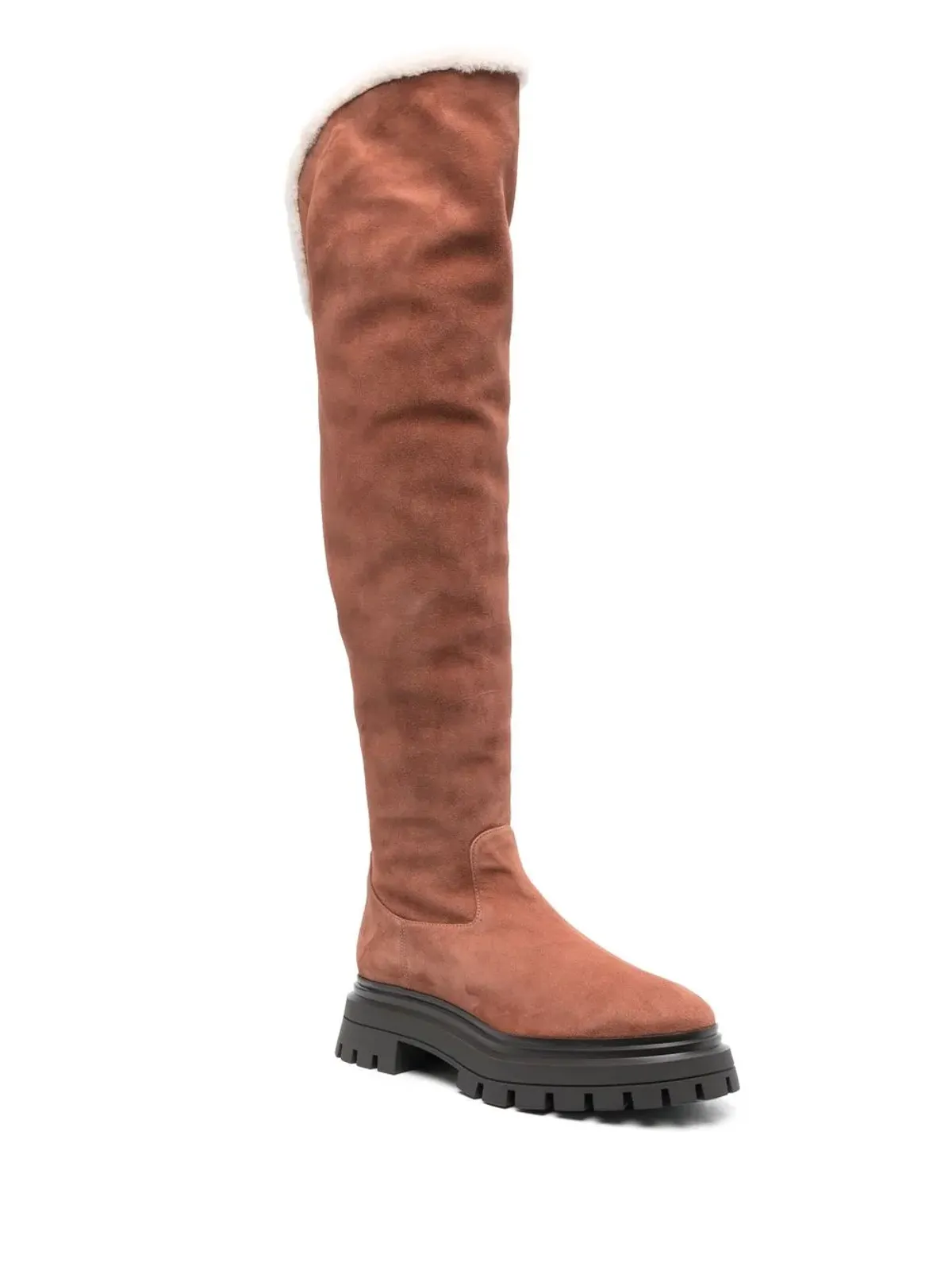 Stuart Weitzman Bedford スエードのサイハイブーツ - 画像2