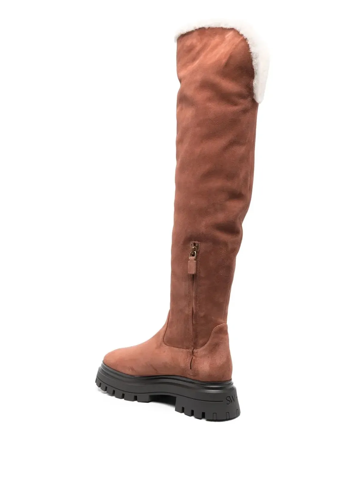Stuart Weitzman Bedford スエードのサイハイブーツ - 画像3