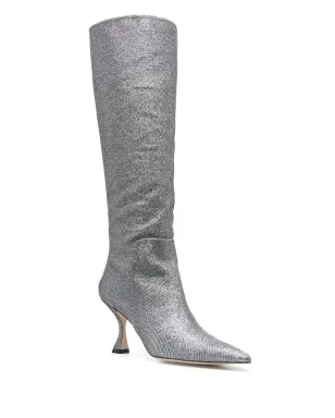 Stuart Weitzman クリスタルエンブリッシュ ブーツ（シルバー） - サムネイル2